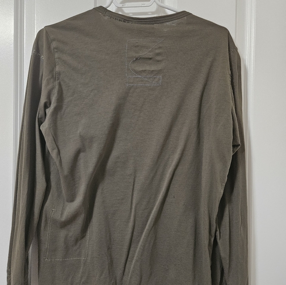 G-star raw men's Medium long sleeve green t shirt - Picture 7 of 12